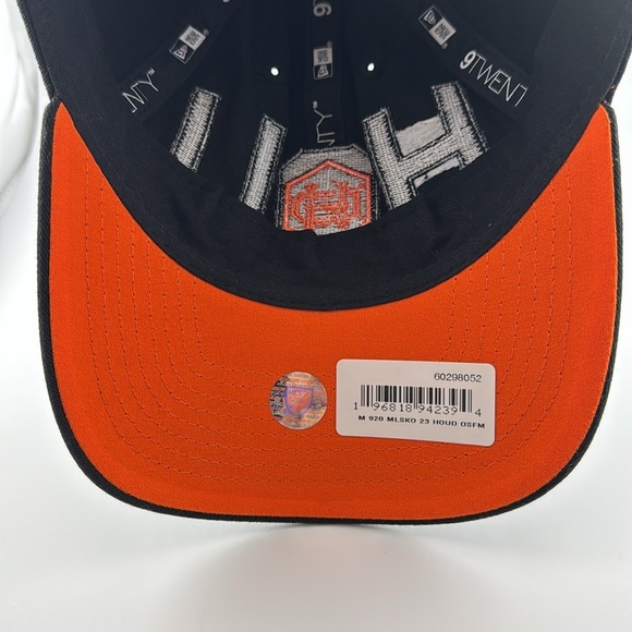 NWT Houston Dynamo
Team 9TWENTY Adjustable NEW ERA Black Orange Cap Hat OSFM - Picture 6 of 13